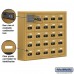 Salsbury Cell Phone Storage Locker - 5 Door High Unit (5 Inch Deep Compartments) - 25 A Doors - Gold - Surface Mounted - Resettable Combination Locks